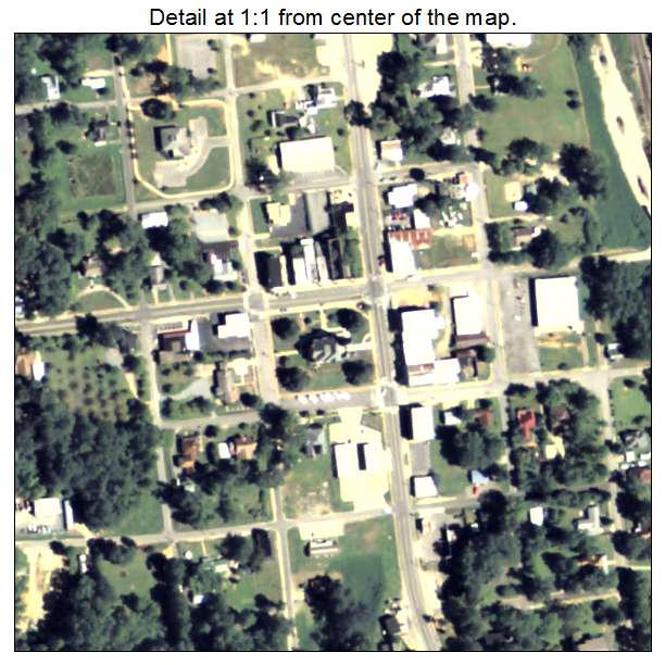 Talbotton, Georgia aerial imagery detail