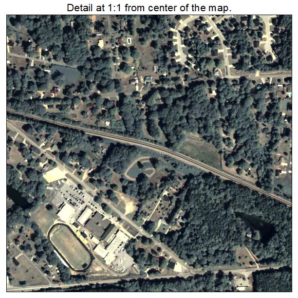 Temple, Georgia aerial imagery detail