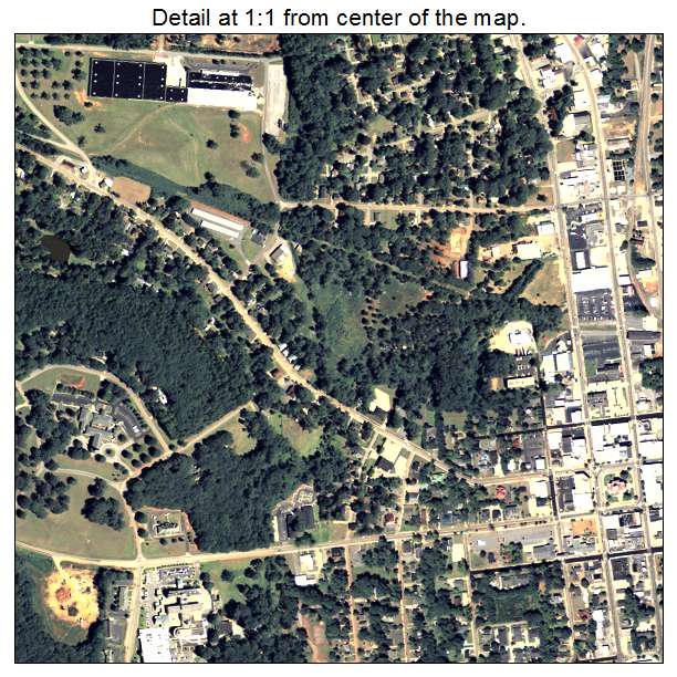 Thomaston, Georgia aerial imagery detail