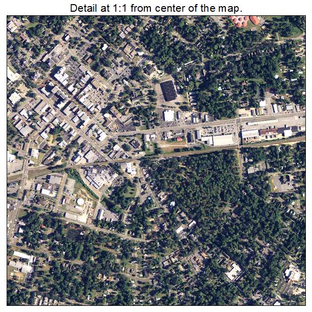 Thomasville, Georgia aerial imagery detail