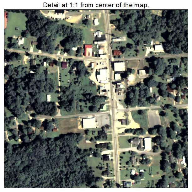 Tignall, Georgia aerial imagery detail