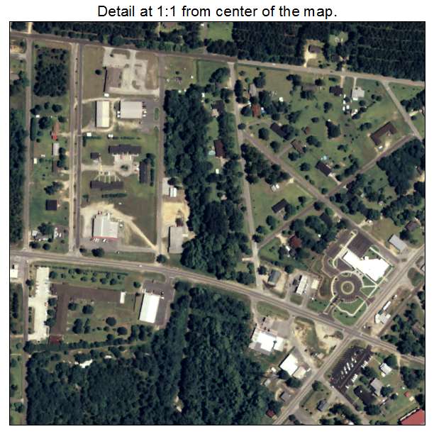 Twin City, Georgia aerial imagery detail