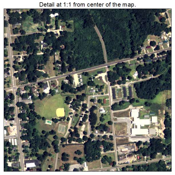 Wadley, Georgia aerial imagery detail