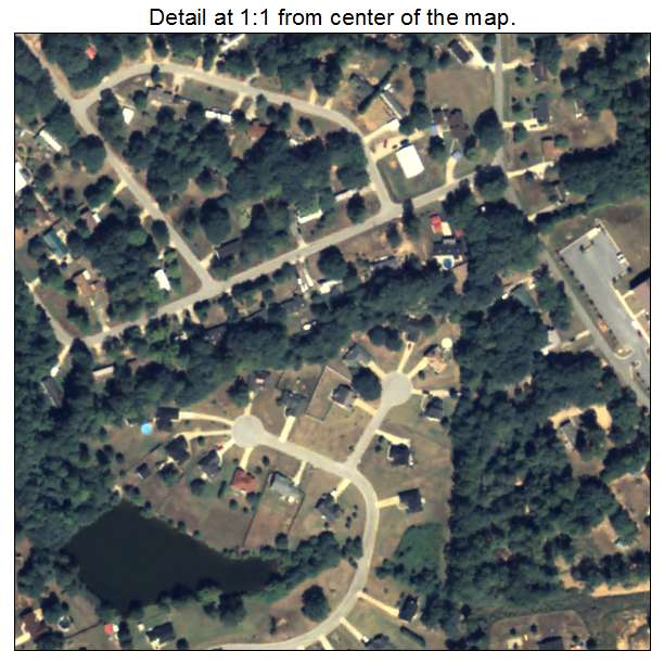 Walnut Grove, Georgia aerial imagery detail