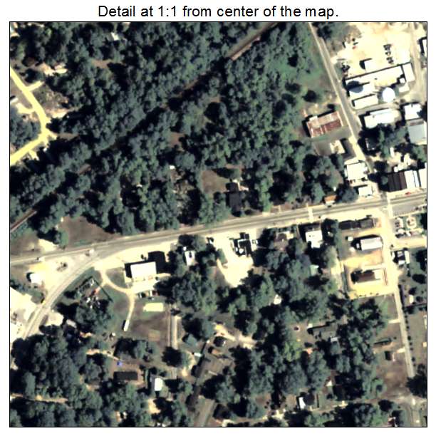 Warrenton, Georgia aerial imagery detail