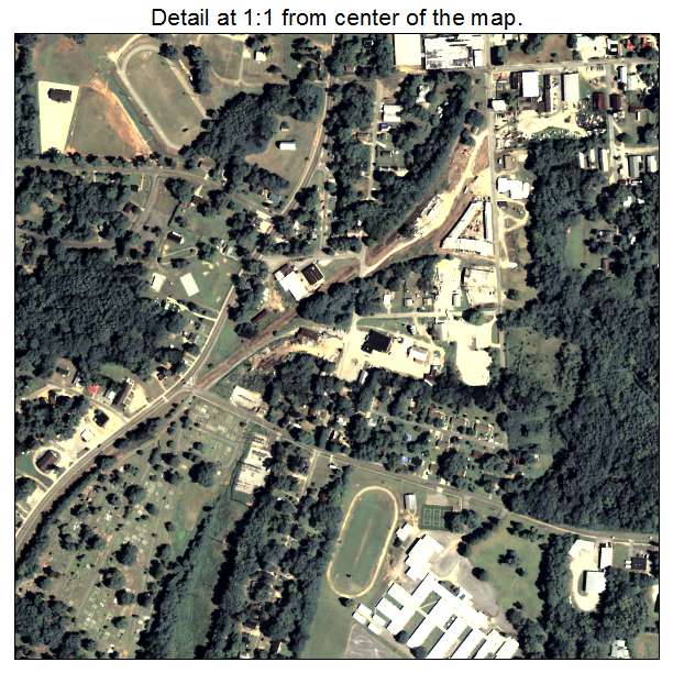 Washington, Georgia aerial imagery detail