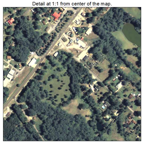 Waverly Hall, Georgia aerial imagery detail