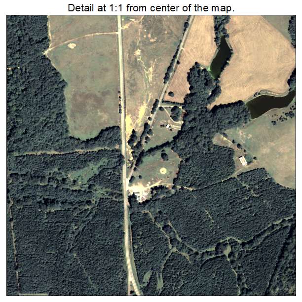 White Plains, Georgia aerial imagery detail