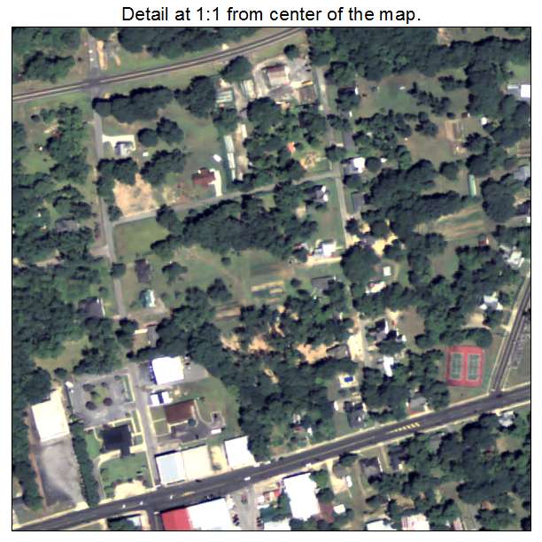 Woodbury, Georgia aerial imagery detail