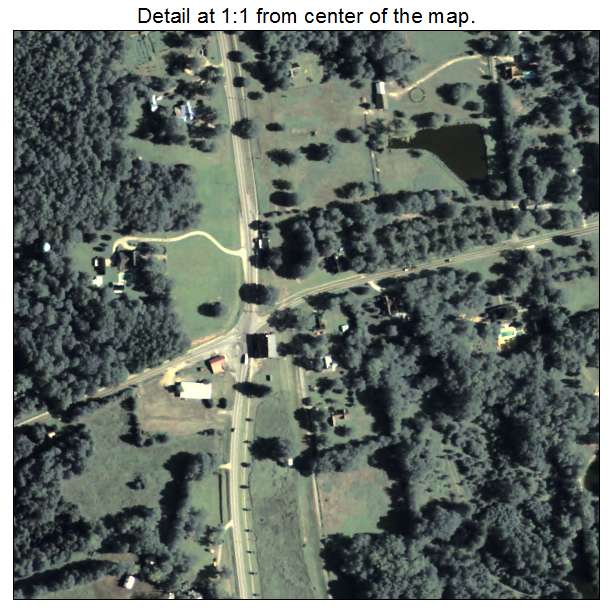 Woodville, Georgia aerial imagery detail
