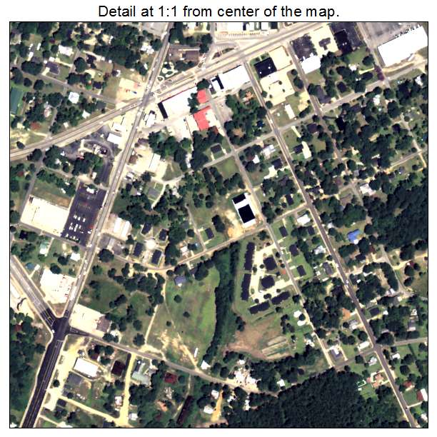 Wrens, Georgia aerial imagery detail