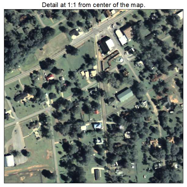 Yatesville, Georgia aerial imagery detail