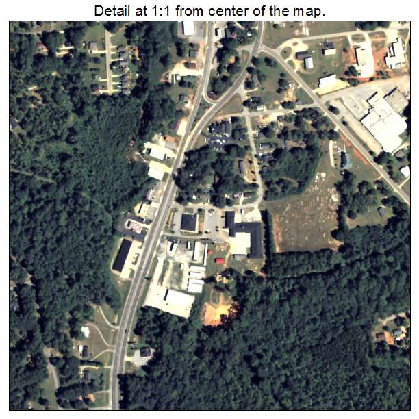 Zebulon, Georgia aerial imagery detail