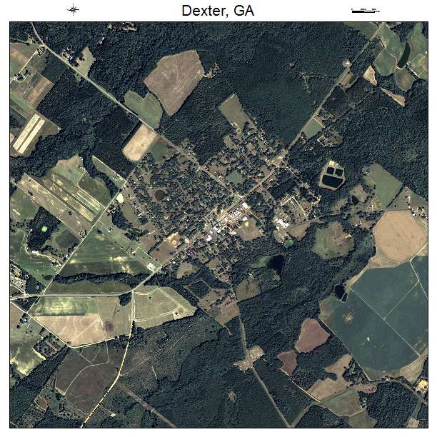 Dexter, GA air photo map