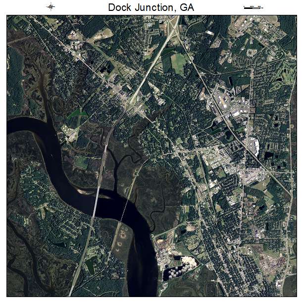 Dock Junction, GA air photo map