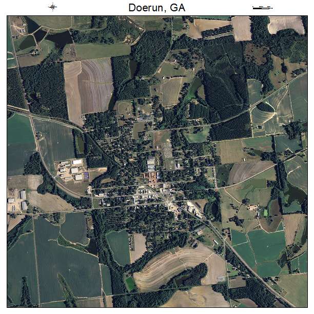 Doerun, GA air photo map