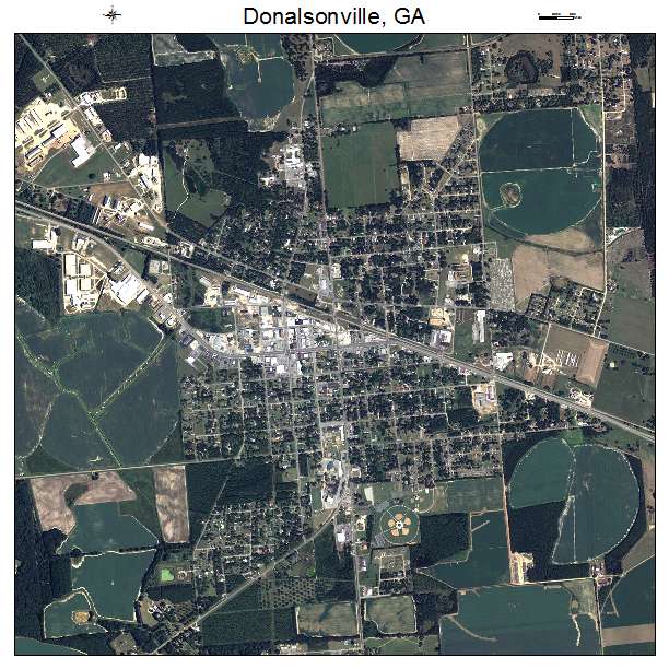 Donalsonville, GA air photo map