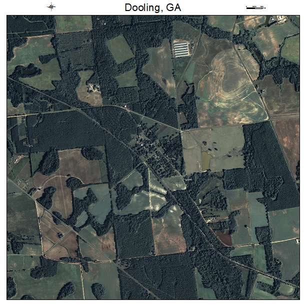 Dooling, GA air photo map