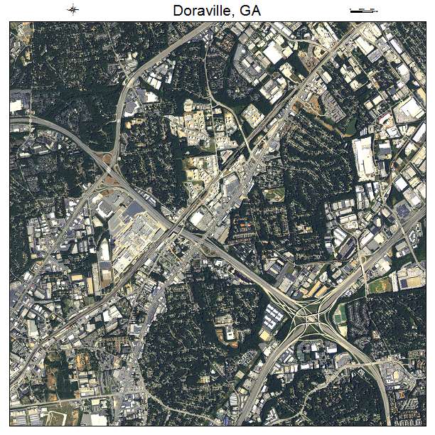 Doraville, GA air photo map