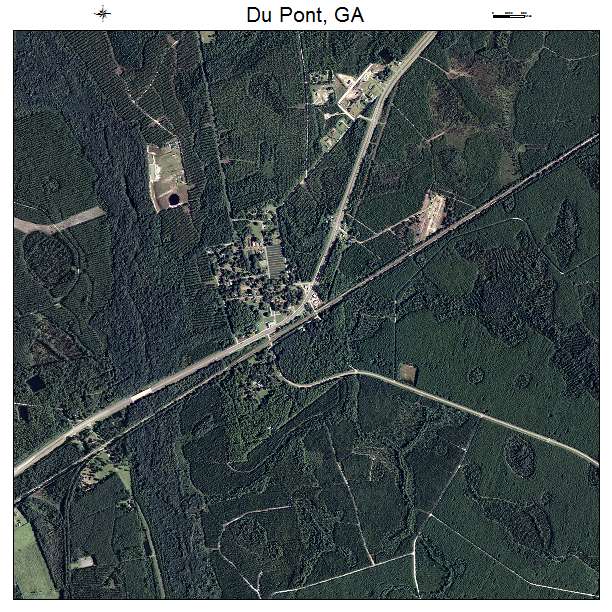 Du Pont, GA air photo map