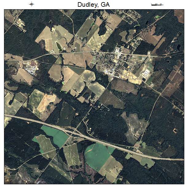 Dudley, GA air photo map