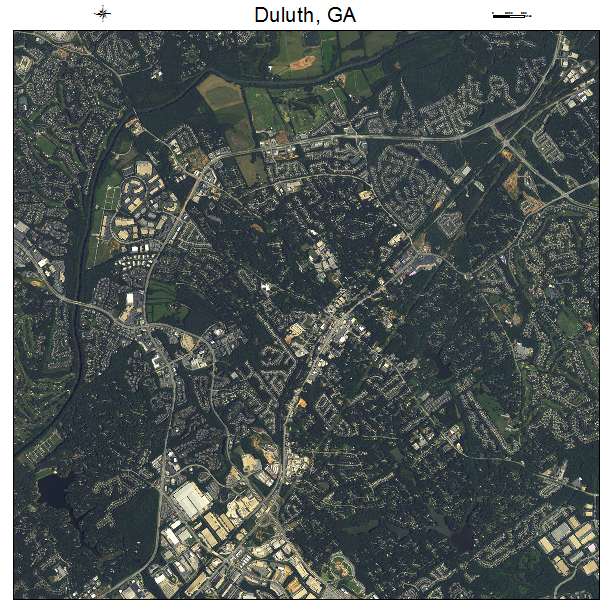 Duluth, GA air photo map