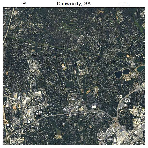 Dunwoody, GA air photo map