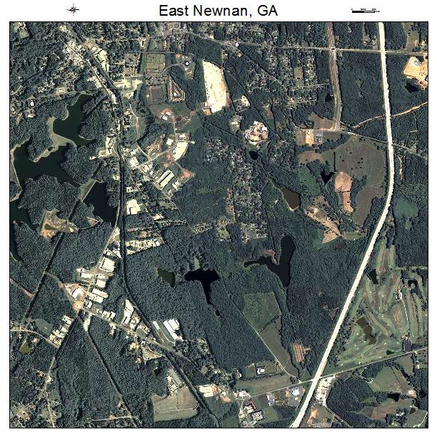 East Newnan, GA air photo map