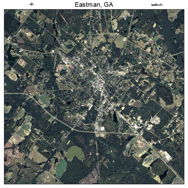 Eastman, GA air photo map