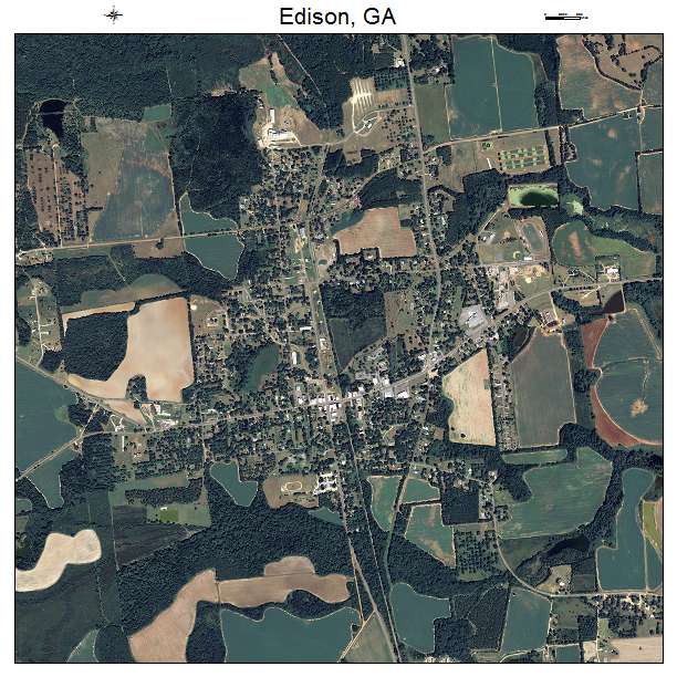 Edison, GA air photo map