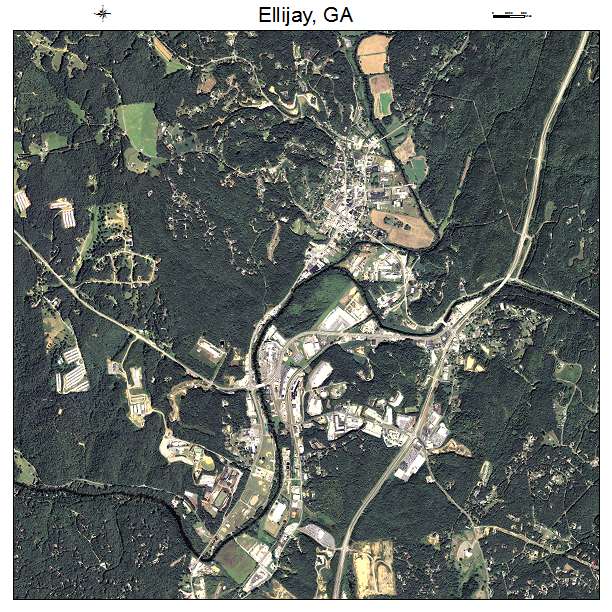 Ellijay, GA air photo map