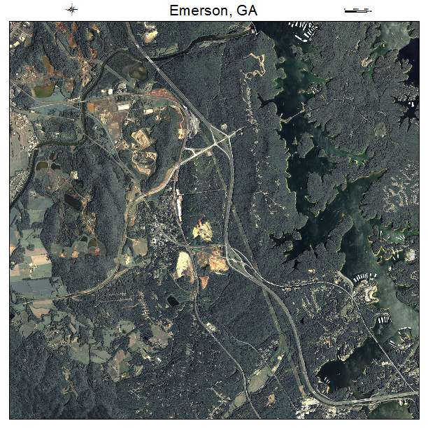 Emerson, GA air photo map