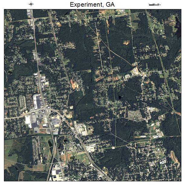 Experiment, GA air photo map