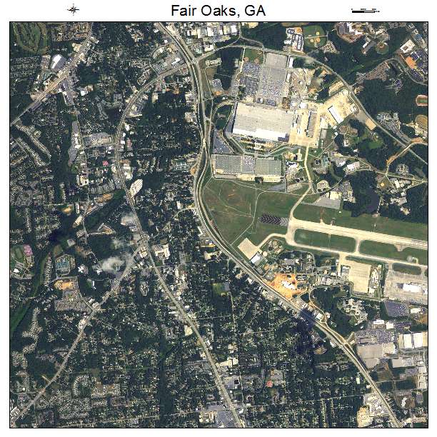 Fair Oaks, GA air photo map
