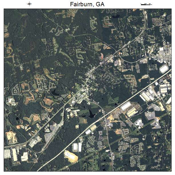 Fairburn, GA air photo map