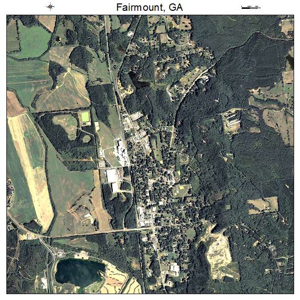 Fairmount, GA air photo map