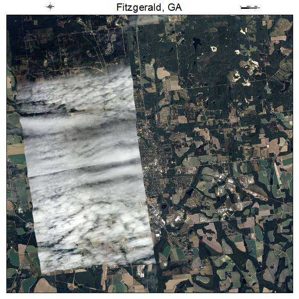 Fitzgerald, GA air photo map