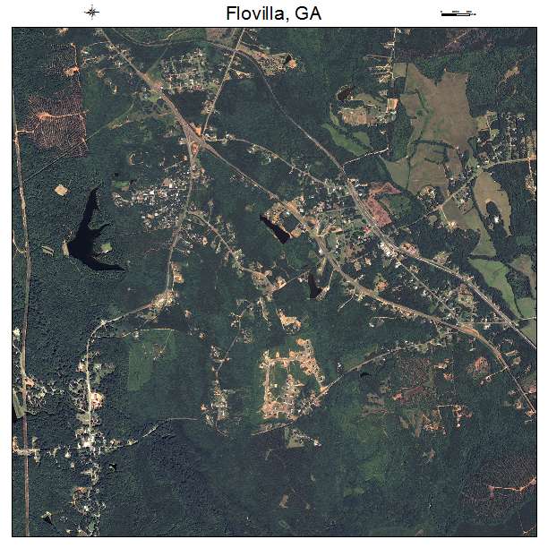Flovilla, GA air photo map
