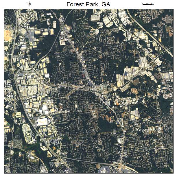 Forest Park, GA air photo map