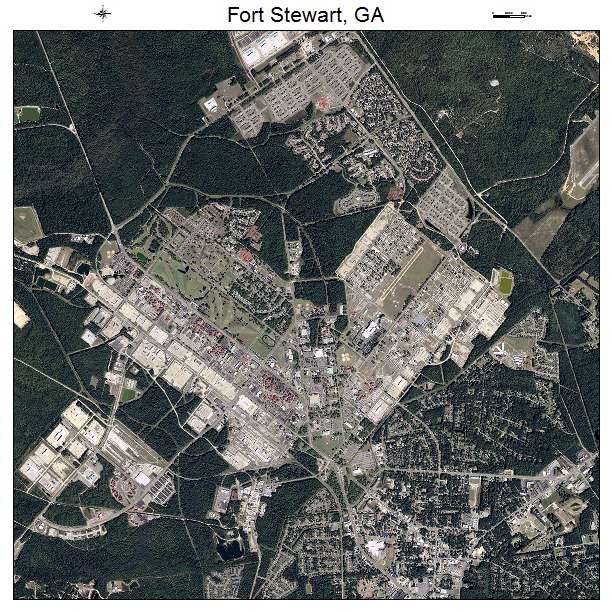 Fort Stewart, GA air photo map