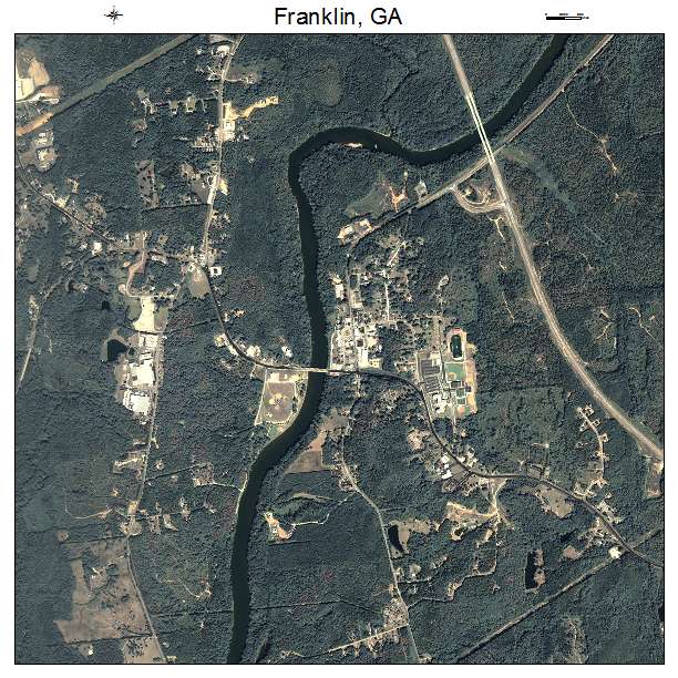 Franklin, GA air photo map