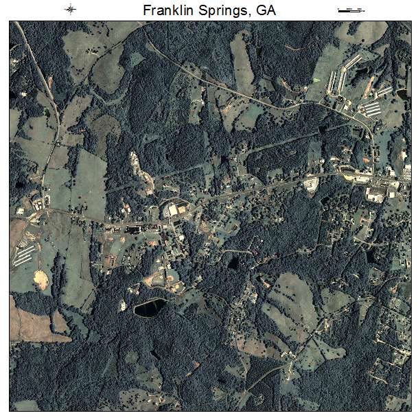 Franklin Springs, GA air photo map