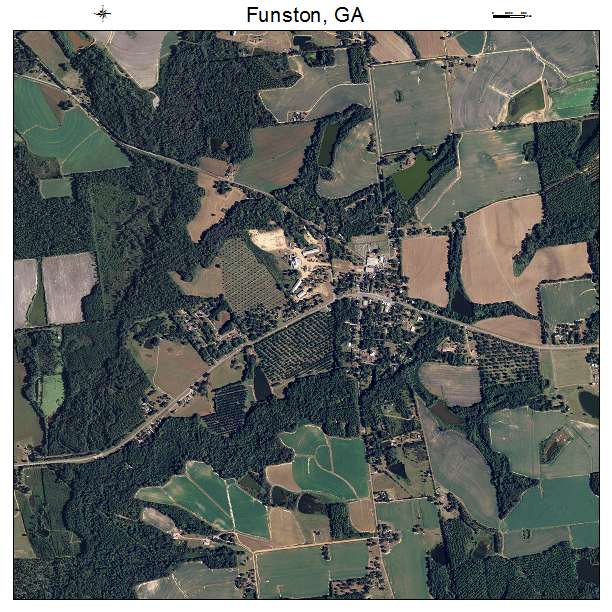 Funston, GA air photo map