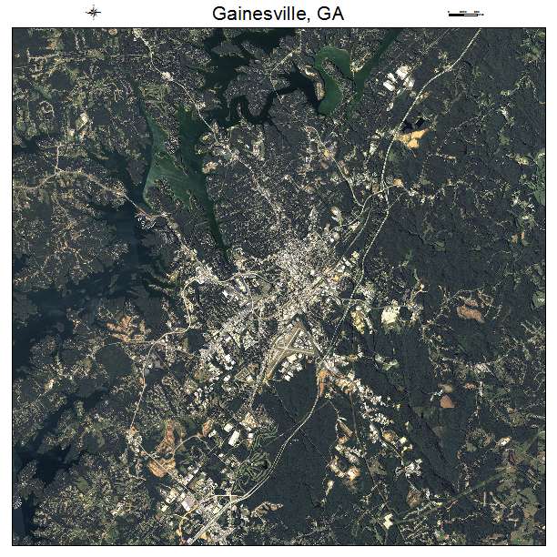 Gainesville, GA air photo map