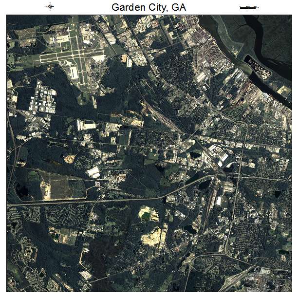 Garden City, GA air photo map