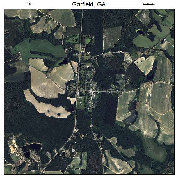 Garfield, GA air photo map