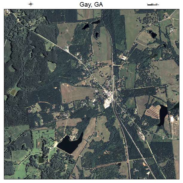 Gay, GA air photo map