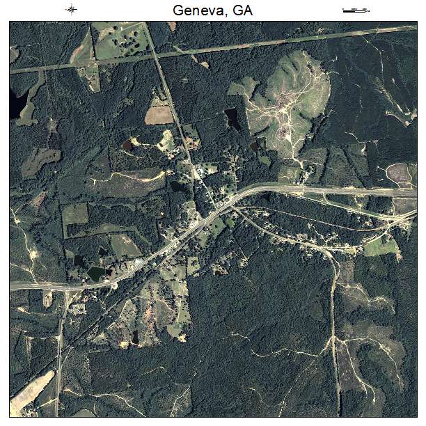 Geneva, GA air photo map