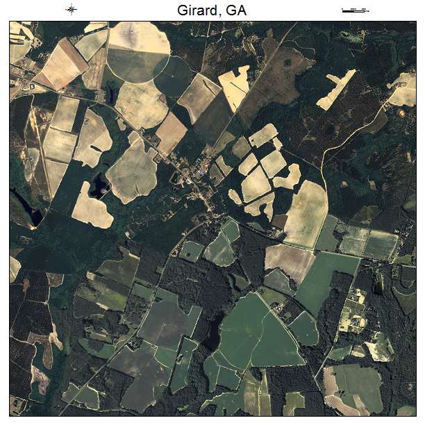 Girard, GA air photo map