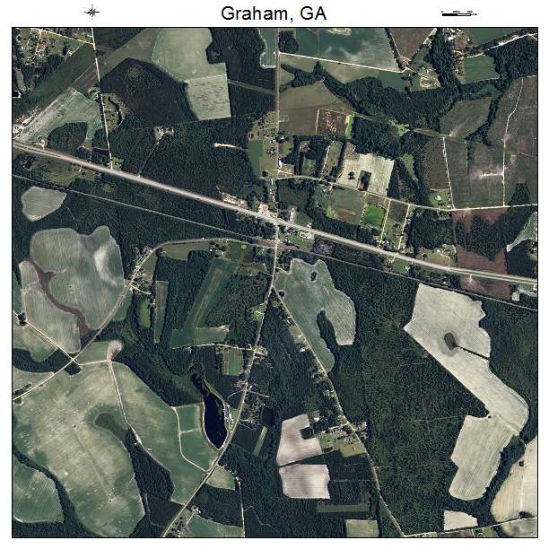 Graham, GA air photo map